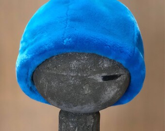 Tissavel Faux Fur Teal Cloche - Small