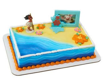 Moana Disney movie figurine cake decoration Decoset cake topper set toys