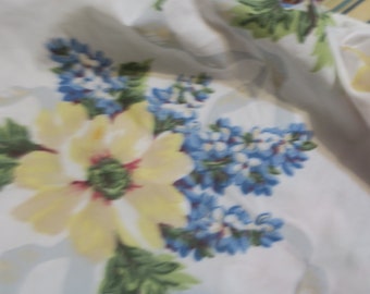 Fitted sheet Twin Floral Martha Stewart w Good tight elastic