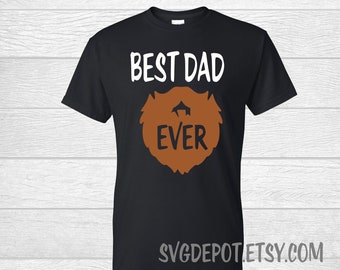 Best Dad Ever beard SVG, Father's day svg, DAD svg, dxf and png instant download, best dad svg, daddy svg file for cricut and silhouette
