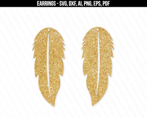 Download Earrings svg Feather earrings svg Jewelry svg leather