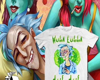Rick and Morty T-Shirt White Unisex 100% Cotton,Netflix Tees, Aesthetic Tee