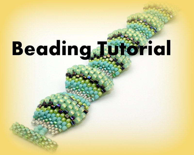 Download Beading Tutorial Seed Bead bracelet Pattern Flat Cellini