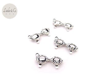 10 charms 22x11mm silver holiday beauty A16 sunglasses