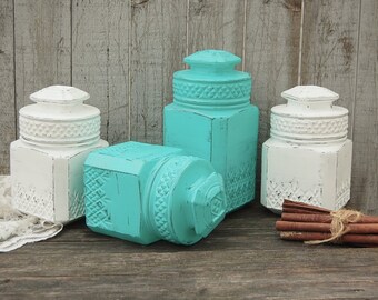 Aqua kitchen decor | Etsy