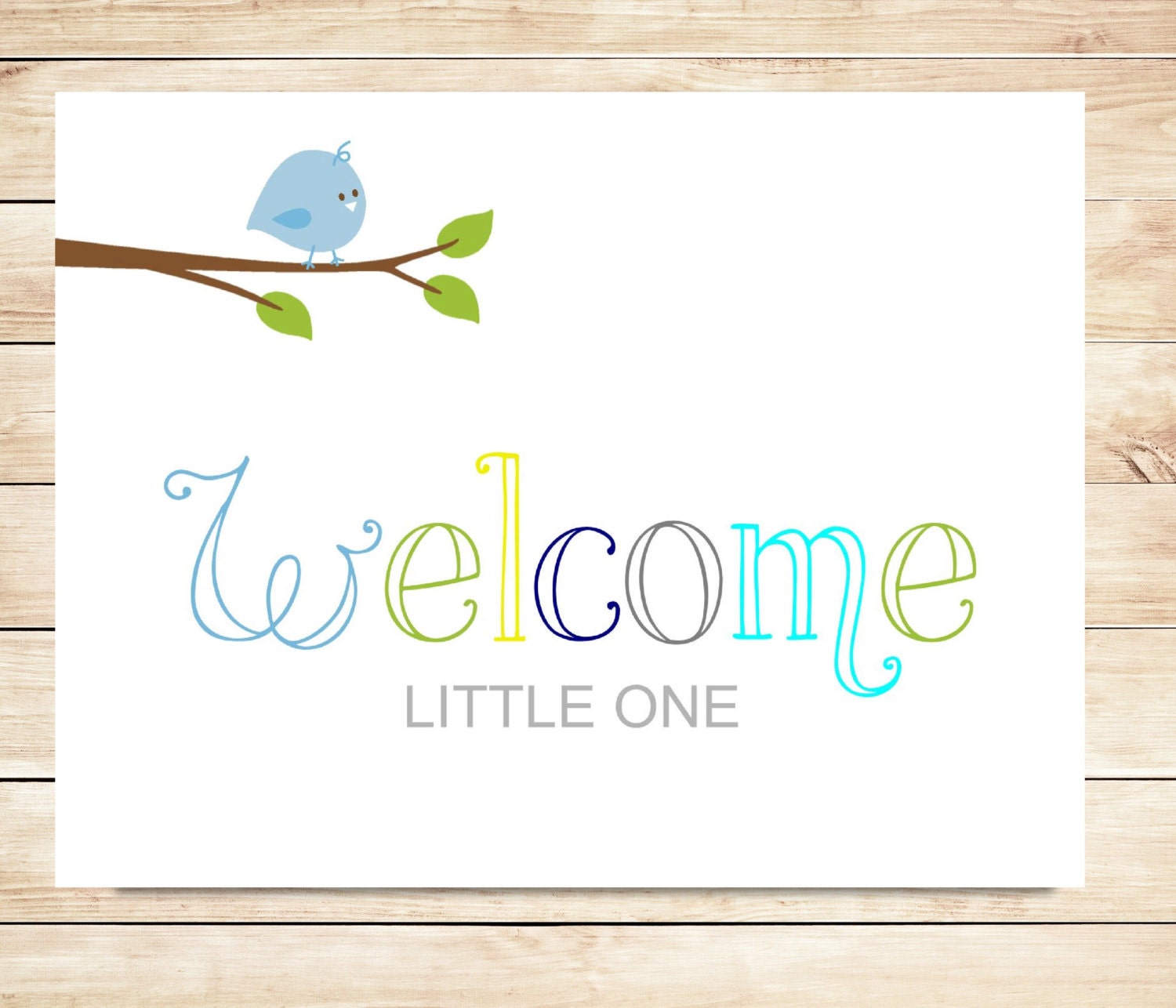 New Baby Boy Card Template