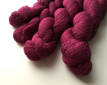 Reclaimed Lace Yarn - Cotton - Maroon