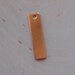 18 gauge 1/4 inch by 1 1/4 inch copper tag stamping blank, rectangle blank , rectangle copper tag - 5pc
