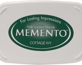 New Memento Full Size Ink Pad - COTTAGE IVY (Green) - Fade Resistant Dye Ink by Tsukineko