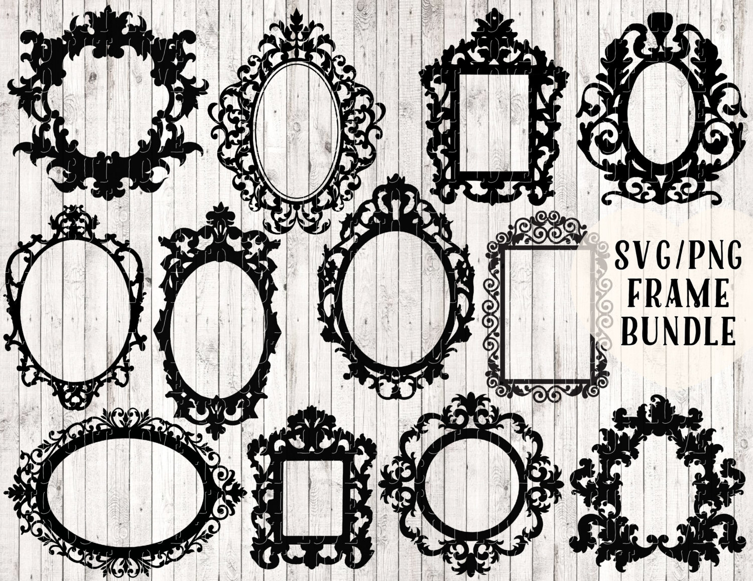 Download frame svg bundle baroque frame svg ornamental frame svg