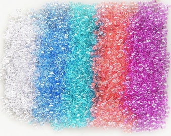 Colorful Fishbowl beads for Crunchy Slime, Plastic Vase Filler Beads, 70G 6-7mm plastic fishbowl slime beads