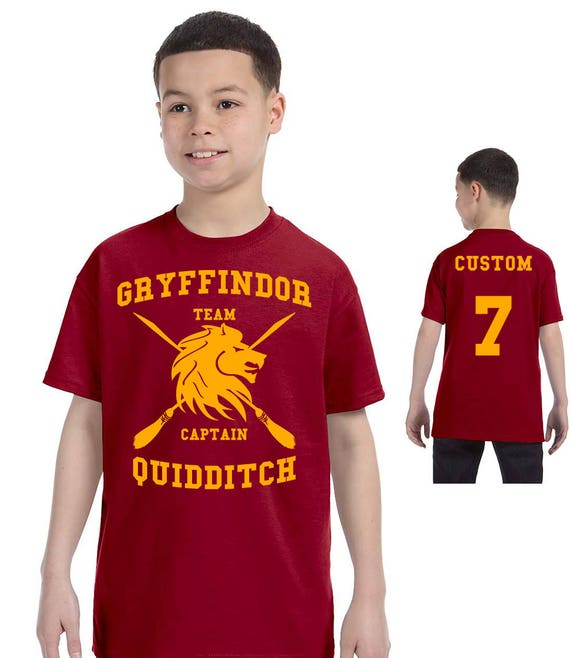 harry potter gryffindor quidditch t shirt