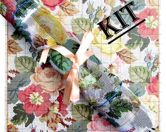 ELIZABETH BRADLEY KIT//*."Repeating Roses"A Vintage Floral Cushion From the Decoratve Victorian Needlework/Was (230.00) Now!