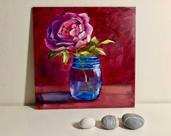 Origional oil painting Rose