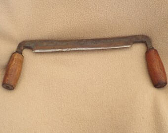 Antique Drawknife, Wood Peeler, Tree Bark Remover; Antique Logging Tool