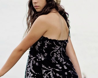 The River Slouch Crochet Slouchy Tam Hat Texture Ribbed Brim
