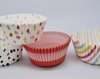 ASSORTED Cupcake Wrappers - QTY 48 - Cupcake Pick - Cupcake Wrappers - Cupcake party - Birthday party