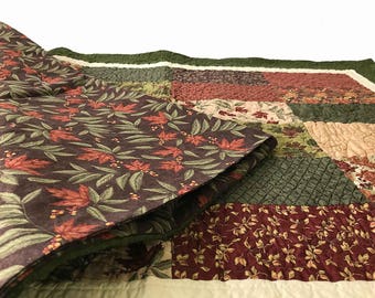 Large Dog Bed Cover, Puppy Blanket, Dog Quilt, Pet Blanket, Handmade, Red Fence Quilting 32x43