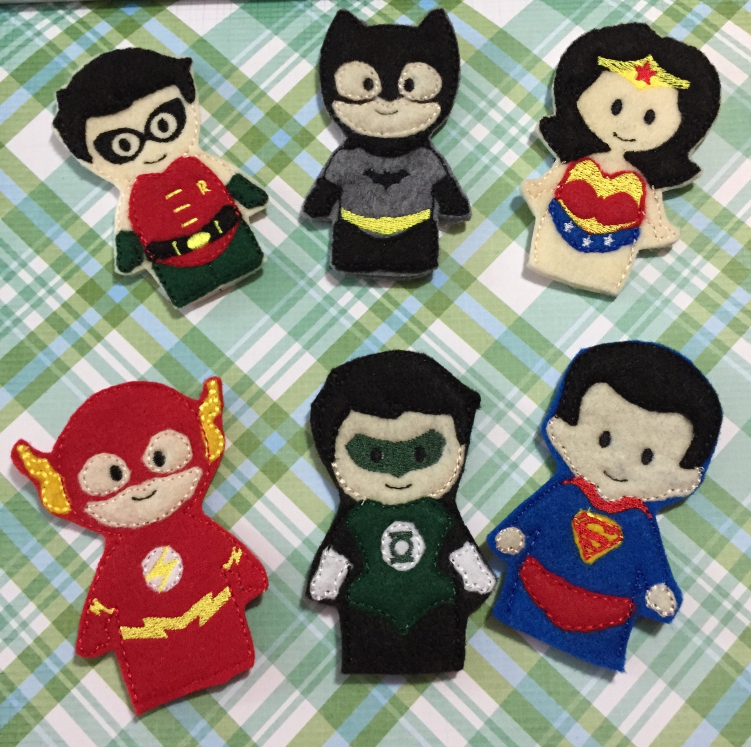 Superhero Felt Finger Puppets Set Hero Finger Puppets Finger