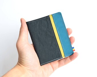 Slim wallet for women and men, Minimalist wallet, Vegan wallet, Womens wallet, Slim vegan wallet, Cordura, Slim bifold for men