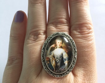 Marie Antoinette Inspired Cameo Ring