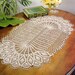 Crochet Pattern For Pineapple Oval Table Doily - PDF Instant Pattern Download - Approximately 20" x 30"