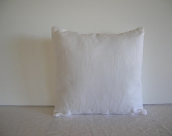White Linen 12x12 Pillow Cover