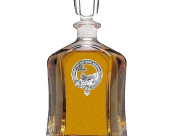 Mac Donald (Clan Donald) Clan Crest Badge Skye Decanter