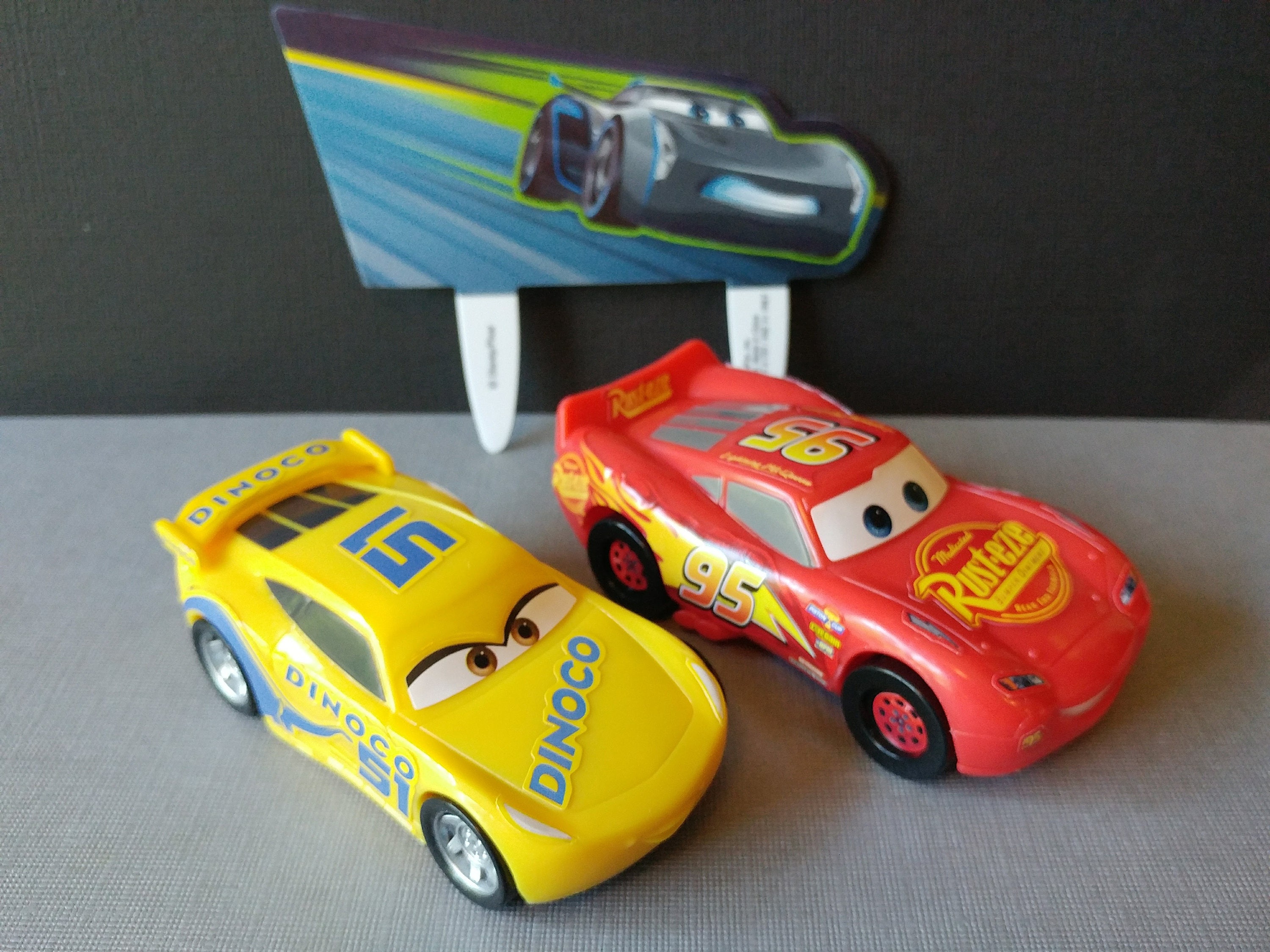 CARS 3 Disney Pixar cake topper birthday party rings