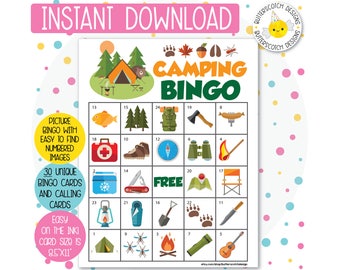 Emoji Printable Bingo Cards 20 Different Cards Instant