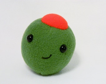 Plush olive stuffed food toy