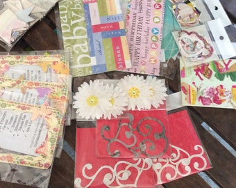 Lot of 12 destash random packs 4 dollar paper scrapbook craft supplies