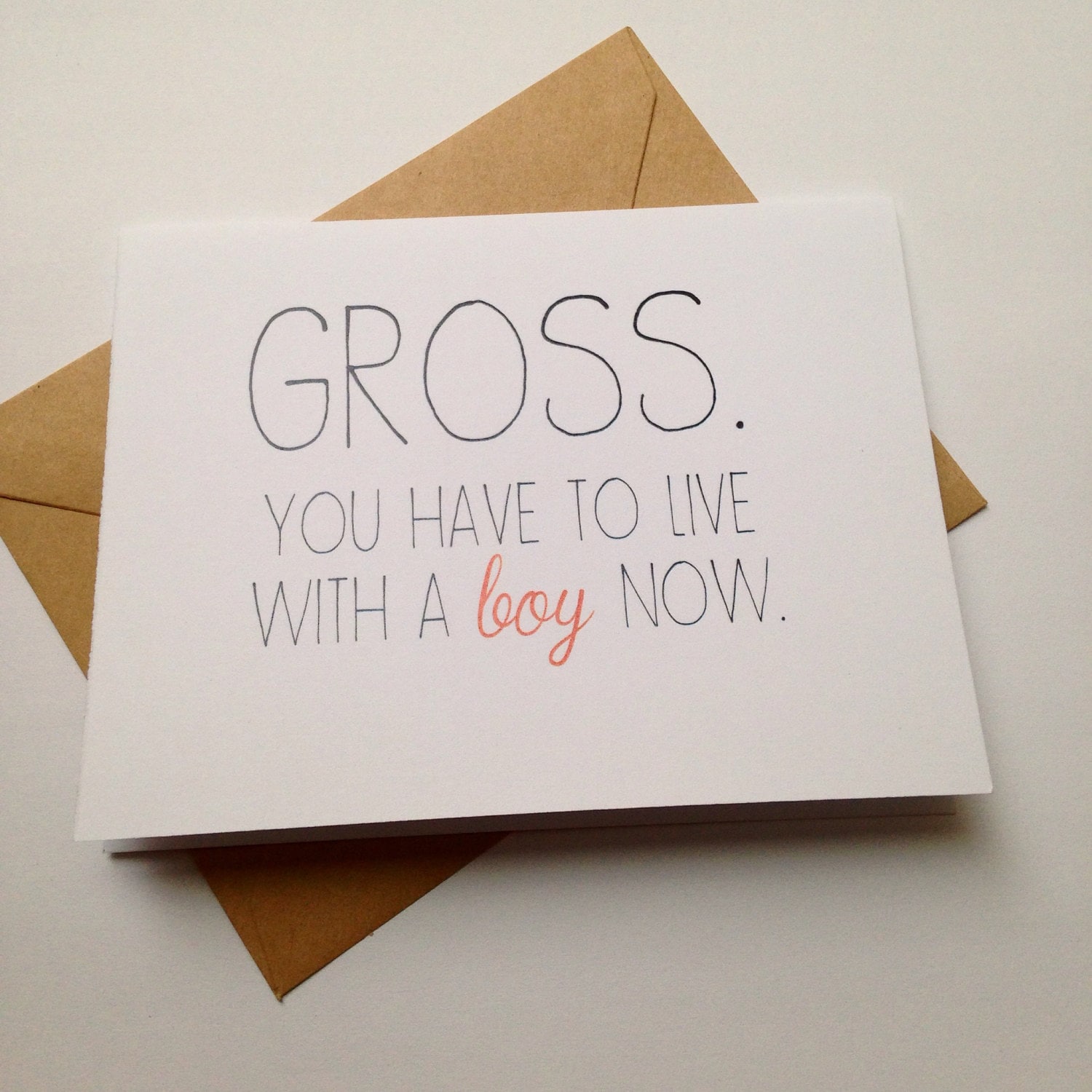 Funny Engagement Card / Humor Wedding Card / Moving In Card