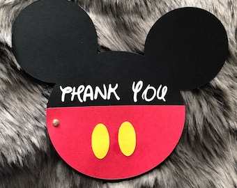 Mickey Mouse Thank You Cards