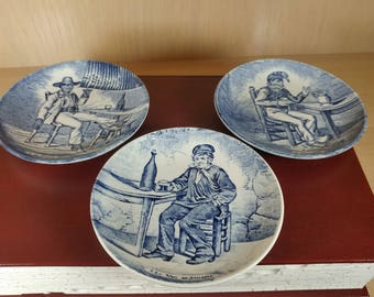 Vintage Rum/Wine Coasters-Boch-Delft