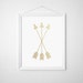 Gold Wall Art Printable Gold Foil Gold Print Chevron Art
