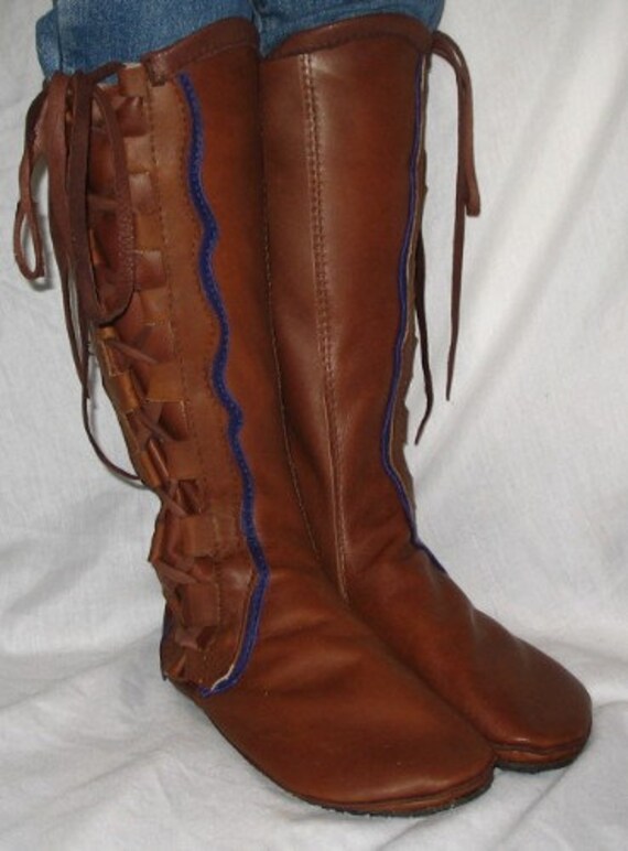 leather boot moccasins