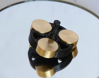 Spinning Top Desktop Toy Brass Spin Top Fidget Metal Spinning Top Edc 3D Printed Stress Toy Pocket Fathers Day Gift Spin Top Everyday carry