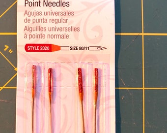 Singer 2020 style sewing machine needle package of four size 80/11