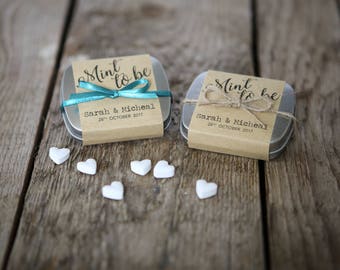 Personalised Mint Tin Wedding Favour