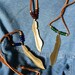Merrie's - Feather Necklace on Black Deerskin Lace