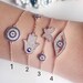 Evil eye bracelet, rose gold bracelet, gold hamsa bracelet, adjustable bracelet, gold plated bracelet, evil eye beaded bracelet, evil eye