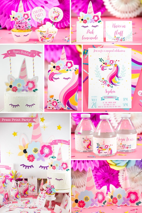 It's just an image of Delicate Free Unicorn Birthday Printables It is a picture of Delicate Free Unicorn Birthday Printables