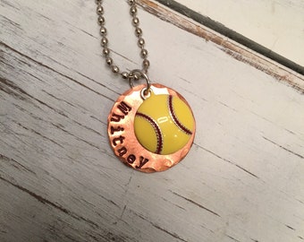 Softball necklace