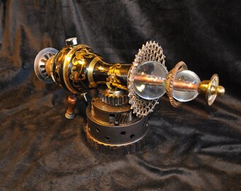 Ray Gun " UMBRA DISINTEGRATOR RAYGUN " Table Top Steampunk Sci-fi Victorian Industrial