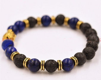 Natural lava stone bracelet