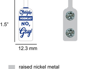 Gay Vodka Enamel Pin Pre-order