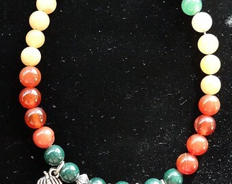 Autumn Gem Charm Bracelet
