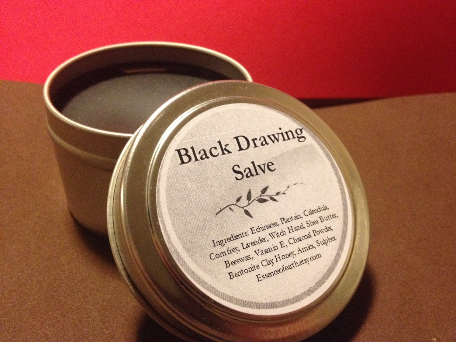 Black Drawing Salve Herbal Salve Vegan Salve