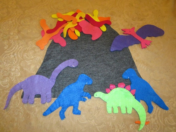 Felt Toys Dinosaurs Felt Play Set kids toys